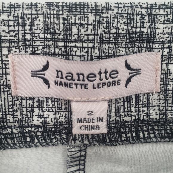 NANETTE LEPORE Cropped Capri Pants Womens Size 2 Stretch - Picture 3 of 4